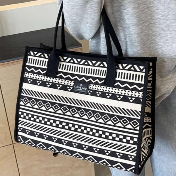 Tote large capacity 2025 new shoulder bag for women commuting canvas hand-held shopping bag for outing travel commuting bag Tote large capacity 2025 new shoulder bag for women commuting canvas hand-held shopping bag for outing travel commuting bag