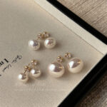 Shijia Mantou Pink Pearl Earrings Women's High-Level Light Luxury Earrings 2026 New Niche Earrings Ear Clips